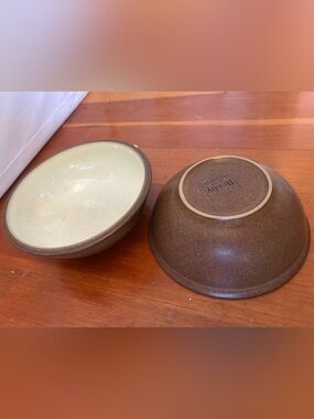 Denby Energy Cinnamon 7 inch bowls x 2